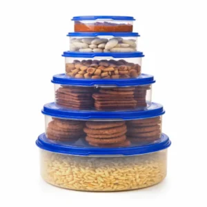 Storage Food Container 6 Pcs Set (Round)