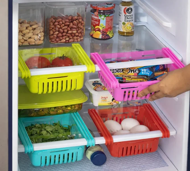 Fridge Storage Basket 4 Pcs. Set 1